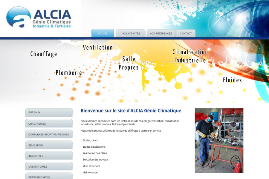 Création d'un site web simplifié pour Alcia GC