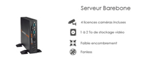 serveur barebone camera surveillance enregistement