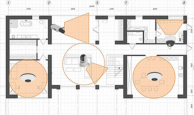 plan camera surveillance schéma installation protection